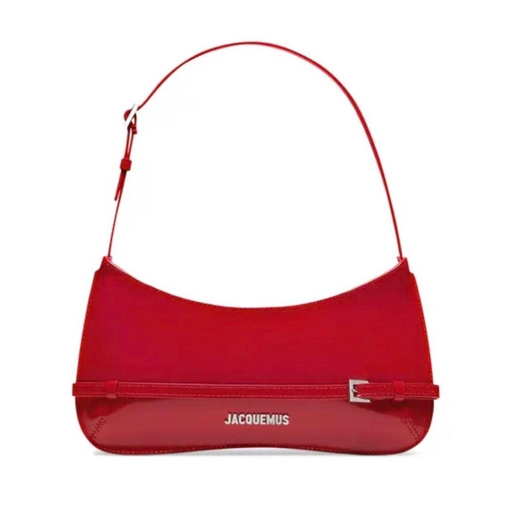 Jacquemus Red Shoulder Bag Vibrant Leather